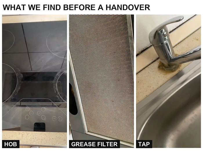 Documented cleaning issues found during a Budapest rental handover